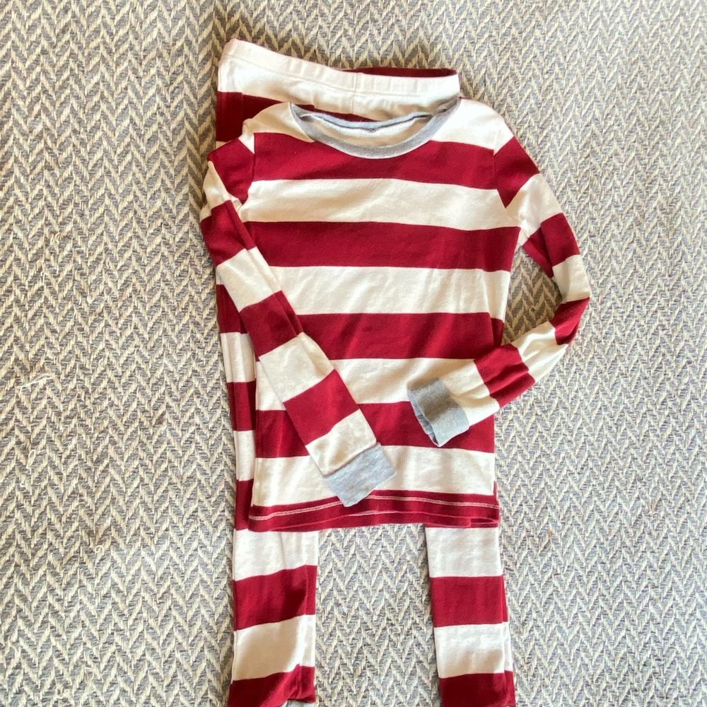 Christmas jammies family pajamas famjams Burt's Bees kids Size Small